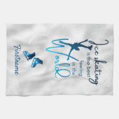 Beste gevoel - IJsgradiënt blauwe sketting handdoe Theedoek (Horizontaal)