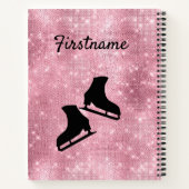 Beste gevoel - Roze roze roze roze figuurschaatsen Notitieboek (Achterkant)