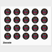 Beste geweldige moeder in de wereld perfecte cadea ronde sticker (Vel)