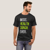 Beste Gezondheidscoach ooit Grappig Cadeauontwerp T-shirt (Voorkant volledig)