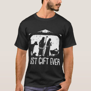 Beste Gift Ever Kerstmis Koele Jezus Geboorte Scèn T-shirt
