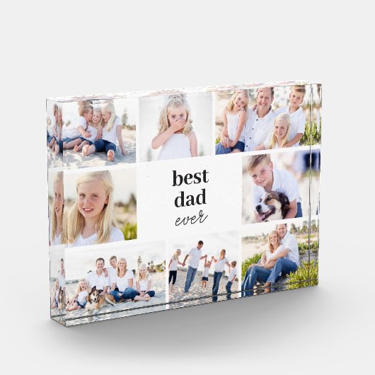 Beste Gift Gepersonaliseerde Kleur Acryl Fotoblok (Links)