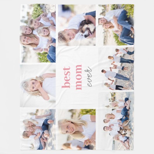 Beste Gift Gepersonaliseerde Kleur Fotodeken Fleece Deken (Voorkant)