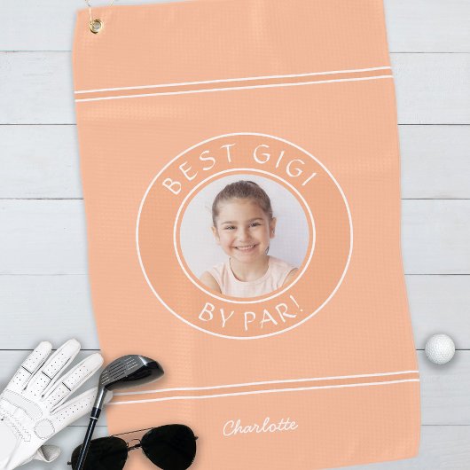 Beste Gigi By Par Elegante Golfer Peach Fotocadeau Golfhanddoek