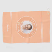 Beste Gigi By Par Elegante Golfer Peach Fotocadeau Golfhanddoek (Horizontaal)