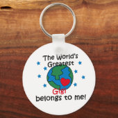 Beste Gigi die tot mij behoort Sleutelhanger (Voorkant)