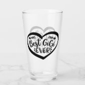 Beste Gigi Ever Heart Gift Glas (Achterkant)