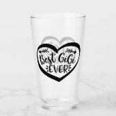 Beste Gigi Ever Heart Gift Glas (Voorkant)