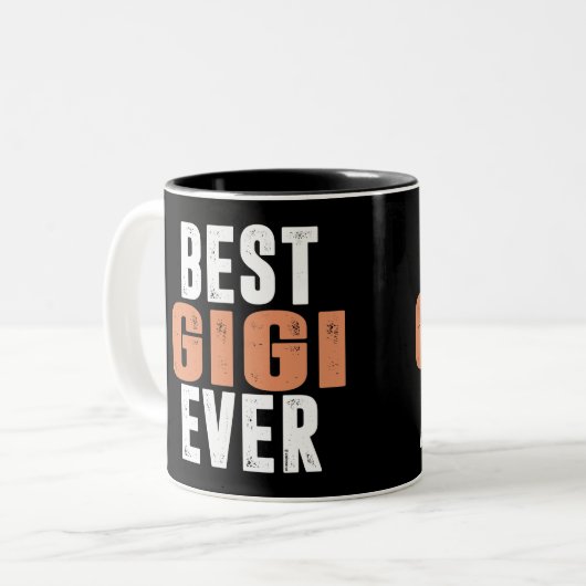 Beste Gigi Ever Tweekleurige Koffiemok (Voorkant links)
