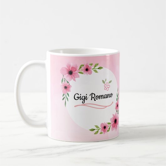 Beste Gigi in de World Flower Mok (Links)