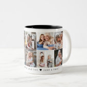 Beste Gigi ooit, 10 Photo Grid-cadeau voor oma Tweekleurige Koffiemok (Voorkant rechts)