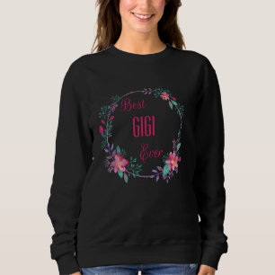 Beste Gigi Ooit Met Roze Bloemen Leuk Tante Oma M Trui