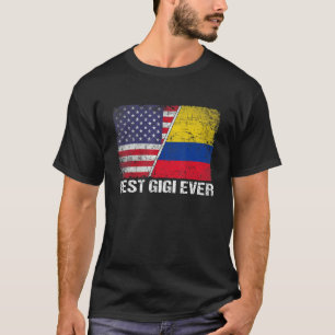 Beste Gigi ooit Moederdag Colombia US vlag T-shirt