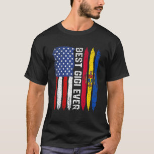 Beste Gigi Ooit Moederdag Moldavië Vs Vlag T-shirt