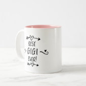 Beste Gigi Ooit Tweekleurige Koffiemok (Voorkant links)