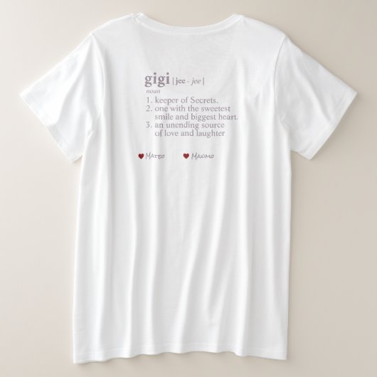 Beste GiGi T-Shirt (Design achterkant)