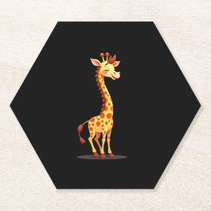 Beste Giraffe Art voor Mannen Vrouwen Volwassen Gi Kartonnen Onderzetters