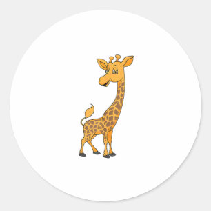 Beste Giraffe Art voor Mannen Vrouwen Volwassen Gi Ronde Sticker
