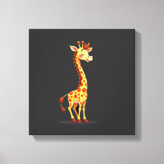 Beste Giraffe Kunst Voor Mannen Vrouwen Volwassene Canvas Afdruk