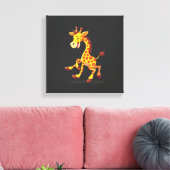 Beste Giraffe Kunst Voor Mannen Vrouwen Volwassene Canvas Afdruk (Insitu (Woonkamer))
