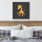 Beste Giraffe Kunst Voor Mannen Vrouwen Volwassene Canvas Afdruk (Insitu (Slaapkamer))
