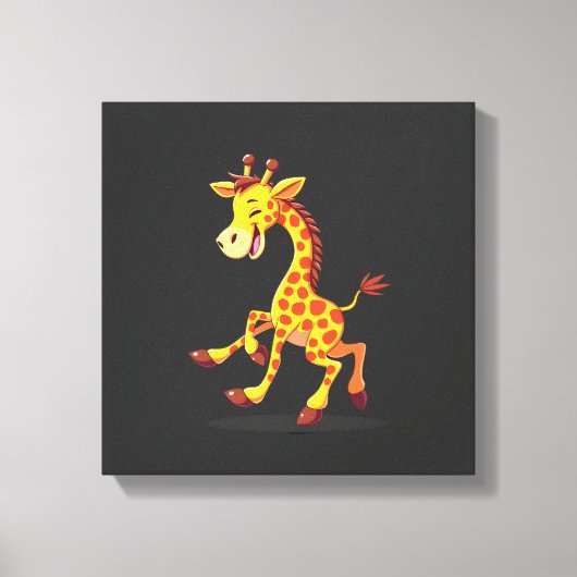 Beste Giraffe Kunst Voor Mannen Vrouwen Volwassene Canvas Afdruk (Voorkant)