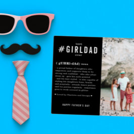 Beste Girl Dad Ooit | Gepersonaliseerde #GirlDad F Fotoplaat