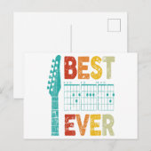 Beste gitaar vader ooit akkoorden beste vader gita briefkaart (Voorkant / Achterkant)