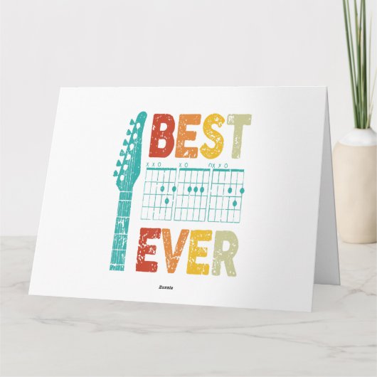 Beste gitaar vader ooit akkoorden beste vader gita kaart (Achterkant)