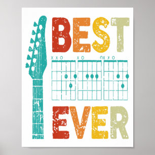 Beste gitaar vader ooit akkoorden beste vader gita poster