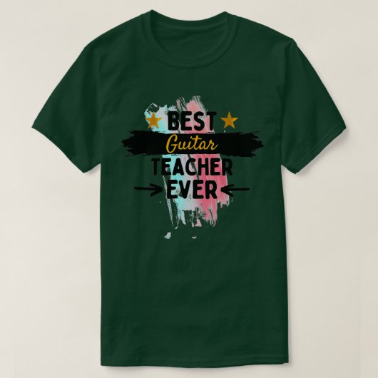 Beste gitaarleraar Ooster 1 T-shirt (Design voorkant)