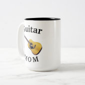 Beste "GITAARMOEDER" ooit! Moederdag Tweekleurige Koffiemok (Voorkant links)