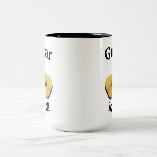 Beste "GITAARMOEDER" ooit! Moederdag Tweekleurige Koffiemok (Center)