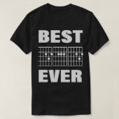 Beste gitaarvader ooit - grappige gitaargeschenk v t-shirt (Design voorkant)