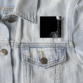 Beste gitarist Gift Vierkante Button 5,1 Cm (In situ)
