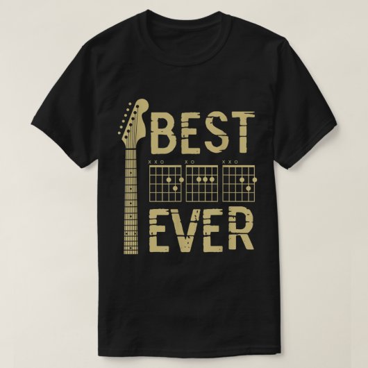 Beste Gitarist Ooit Design T-shirt (Design voorkant)