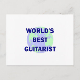 Beste gitarist ter wereld briefkaart
