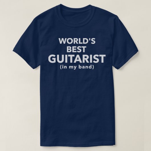 Beste gitarist ter wereld t-shirt (Design voorkant)