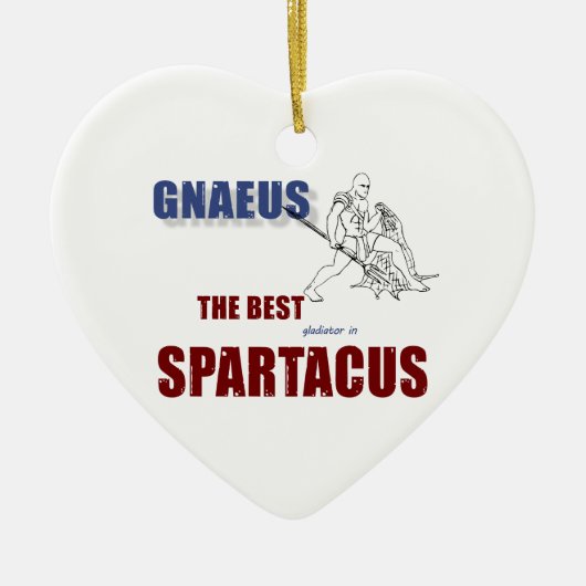 Beste gladiator keramisch ornament (Voorkant)