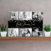 Beste Glamma Ever Gold Glitter Custom Collage 6 Fotoblokken