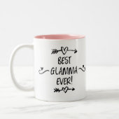 Beste Glamma Ever Tweekleurige Koffiemok (Links)