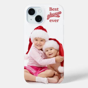 Beste Glamma Ooit foto rood/wit op wit iPhone 15 Case