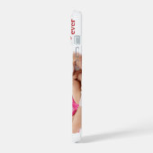 Beste Glamma Ooit horizontale foto rood/wit iPhone 15 Case (Linkerkant)