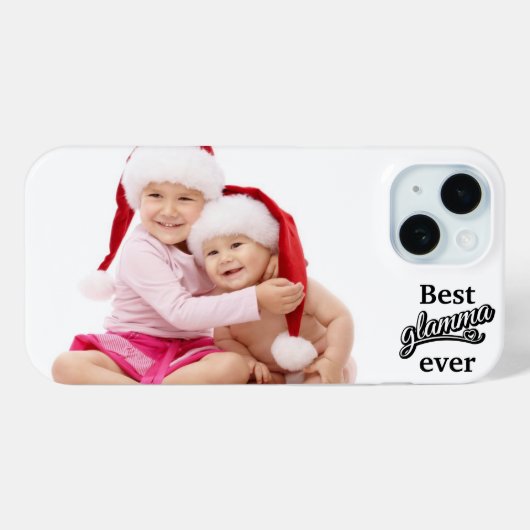 Beste Glamma Ooit horizontale foto zwart/wit Case-Mate iPhone Case (Achterkant (horizontaal))