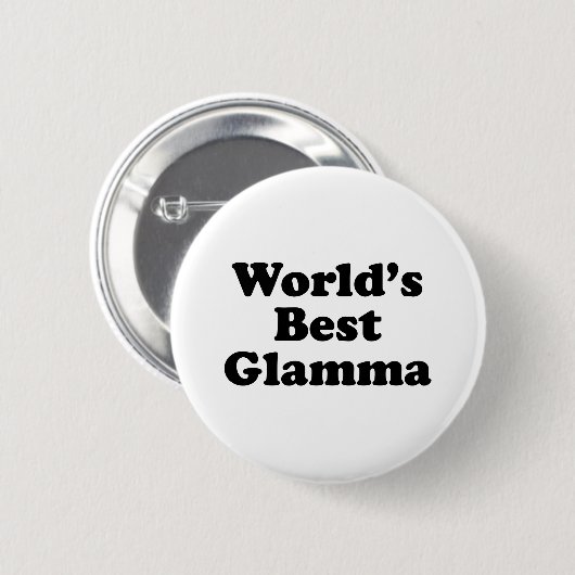 Beste glamma ter wereld ronde button 5,7 cm (Voorkant /achterkant)