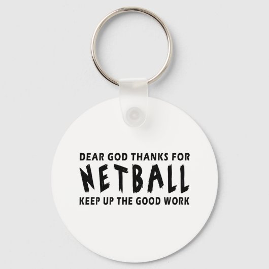 Beste God Bedankt voor netball Sleutelhanger (Voorkant)