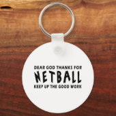 Beste God Bedankt voor netball Sleutelhanger (Voorkant)