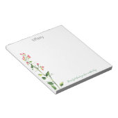 Beste God, dank u Floral Stem Blocnote (Schuin)