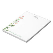 Beste God, dank u Floral Stem Blocnote (Linkerzijde)