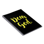 Beste God Journal (blk/yel) Notitieboek (Rechterzijde)